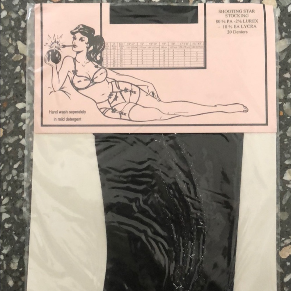 AGENT PROVOCATEUR SHOOTING STAR STOCKING 🖤 - Picture 2 of 2